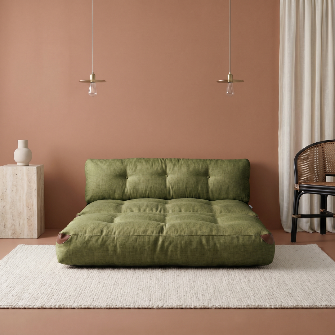 Oil Green Double Megano Sofa