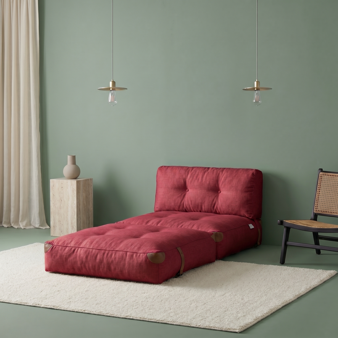 Maroon Single Megano Sofa