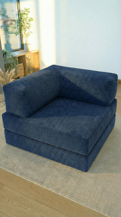 Navy Blue Poufudic Solo