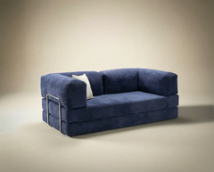 Navy Blue Poufudic Sofa