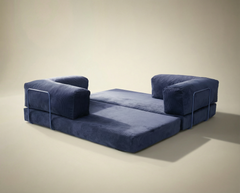 Navy Blue Poufudic Sofa