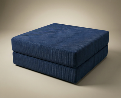 Pouf bleu marine