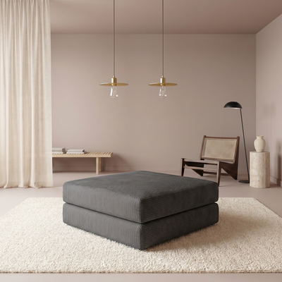 Anthracite Ottoman