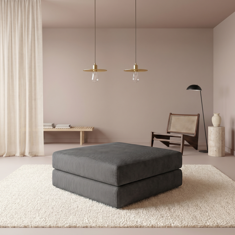 Anthracite Ottoman