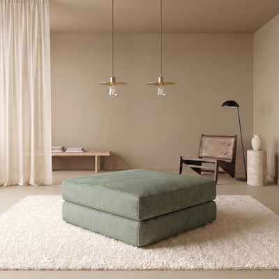 Pouf Vert d'eau