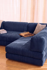 Poufudic Ecksofa in L-Form Beige