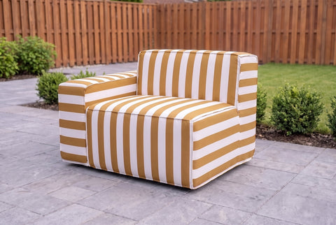 Cabana Striped Poufudic Outdoor Sofa Add-Ons