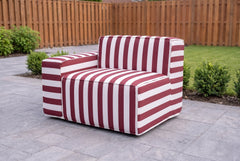Cabana Striped Poufudic Outdoor Sofa Add-Ons