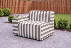 Cabana Striped Poufudic Outdoor Sofa Add-Ons
