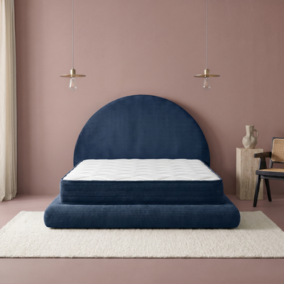 Parure de lit douillette bleu marine