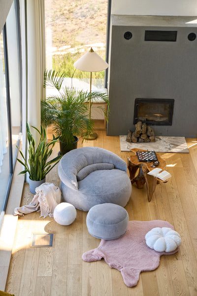 Gray Felix XL Pouf
