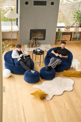 Navy Blue Felix XL Pouf