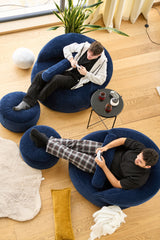 Navy Blue Felix XL Pouf