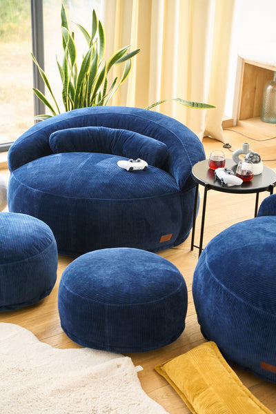 Navy Blue Felix XL Pouf