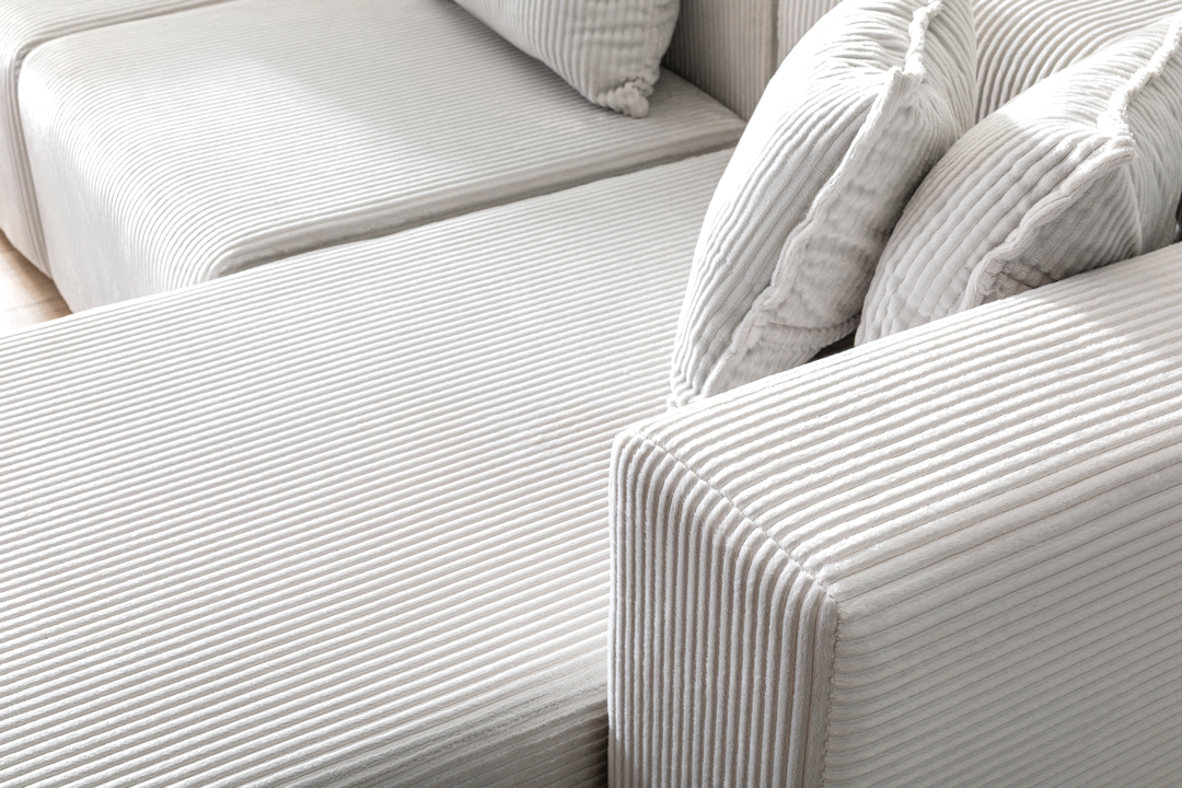 Modern Cloud Sectional Couches for Living Room, Orange Modular Sofa with Ottoman, No Assembly Needed, L Shaped Sectional Couch, Boneless Chaise Lounge