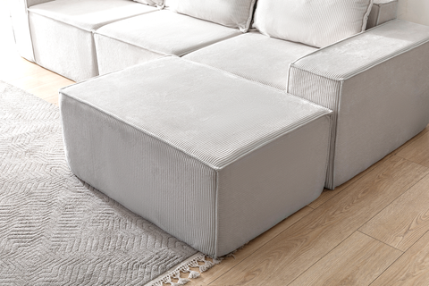 L Shaped Livingroom sofa, Sectional couch, Comfy Chaise Couch, Modern Modular Sofas, Minimalist Couch, Floor couch, Cozy sofa with ottoman