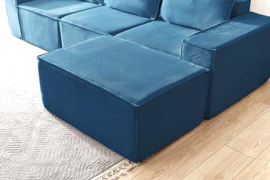 L Shaped Livingroom sofa, Sectional couch, Comfy Chaise Couch, Modern Modular Sofas, Minimalist Couch, Floor couch, Cozy sofa with ottoman