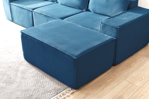 L Shaped Livingroom sofa, Sectional couch, Comfy Chaise Couch, Modern Modular Sofas, Minimalist Couch, Floor couch, Cozy sofa with ottoman