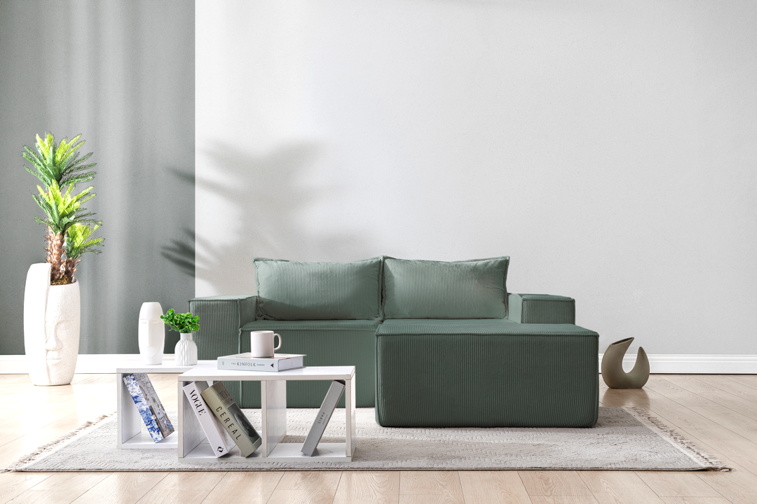L Shaped Livingroom sofa, Sectional couch, Comfy Chaise Couch, Modern Modular Sofas, Minimalist Couch, Floor couch, Cozy sofa with ottoman
