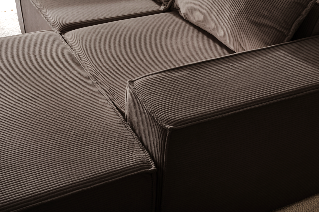 L Shaped Livingroom sofa, Sectional couch, Comfy Chaise Couch, Modern Modular Sofas, Minimalist Couch, Floor couch, Cozy sofa with ottoman