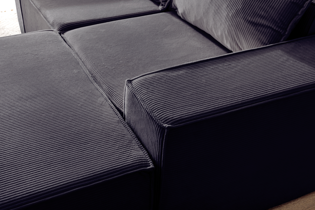 L Shaped Livingroom sofa, Sectional couch, Comfy Chaise Couch, Modern Modular Sofas, Minimalist Couch, Floor couch, Cozy sofa with ottoman