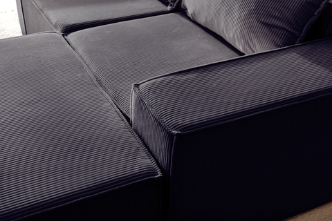 L Shaped Livingroom sofa, Sectional couch, Comfy Chaise Couch, Modern Modular Sofas, Minimalist Couch, Floor couch, Cozy sofa with ottoman