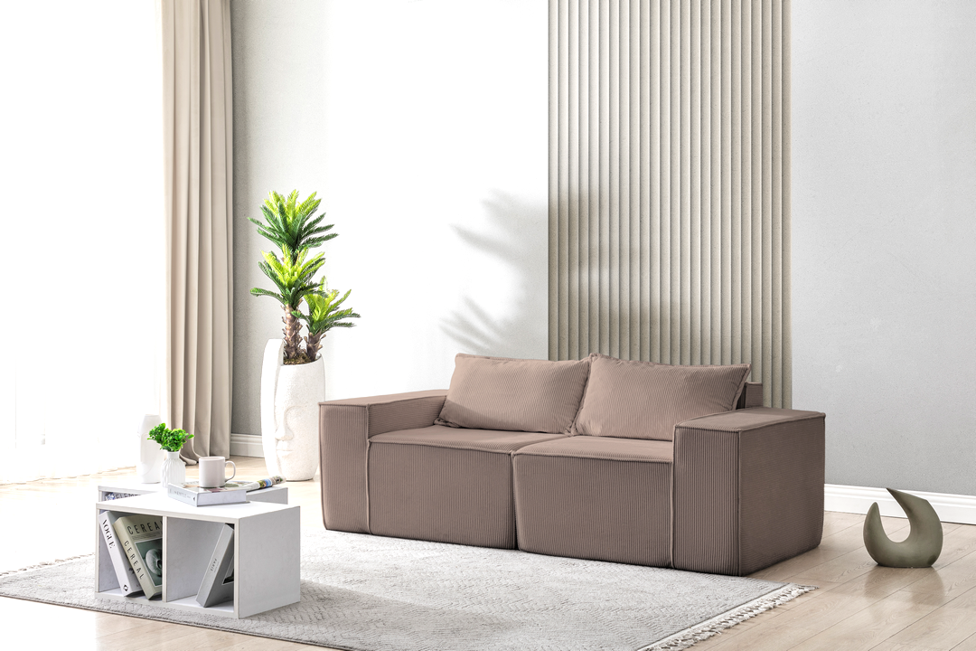 L Shaped Livingroom sofa, Sectional couch, Comfy Chaise Couch, Modern Modular Sofas, Minimalist Couch, Floor couch, Cozy sofa with ottoman