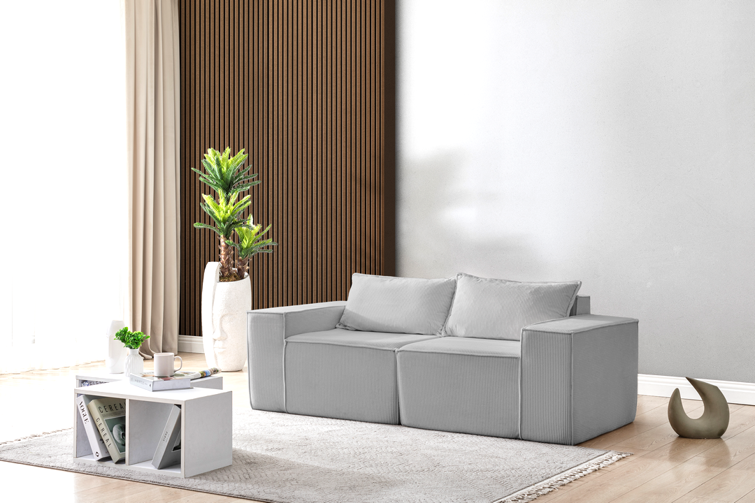 L Shaped Livingroom sofa, Sectional couch, Comfy Chaise Couch, Modern Modular Sofas, Minimalist Couch, Floor couch, Cozy sofa with ottoman