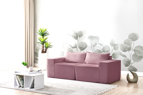 L Shaped Livingroom sofa, Sectional couch, Comfy Chaise Couch, Modern Modular Sofas, Minimalist Couch, Floor couch, Cozy sofa with ottoman