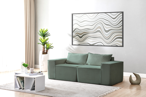 L Shaped Livingroom sofa, Sectional couch, Comfy Chaise Couch, Modern Modular Sofas, Minimalist Couch, Floor couch, Cozy sofa with ottoman