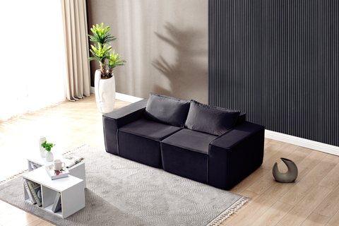 L Shaped Livingroom sofa, Sectional couch, Comfy Chaise Couch, Modern Modular Sofas, Minimalist Couch, Floor couch, Cozy sofa with ottoman