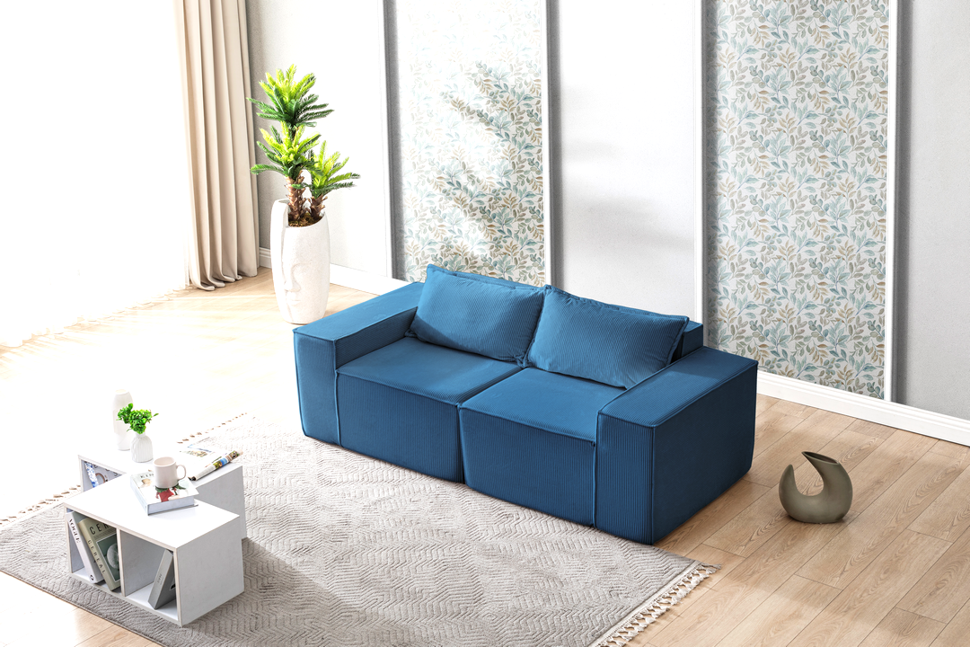 L Shaped Livingroom sofa, Sectional couch, Comfy Chaise Couch, Modern Modular Sofas, Minimalist Couch, Floor couch, Cozy sofa with ottoman