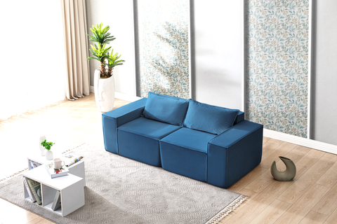 L Shaped Livingroom sofa, Sectional couch, Comfy Chaise Couch, Modern Modular Sofas, Minimalist Couch, Floor couch, Cozy sofa with ottoman