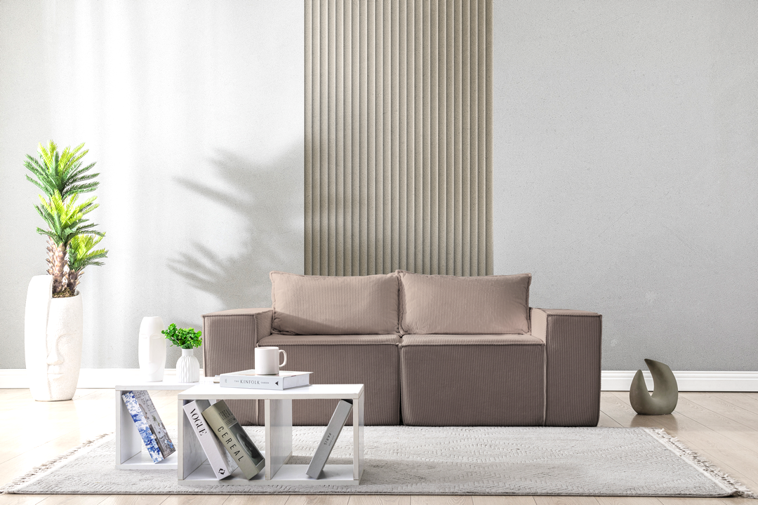L Shaped Livingroom sofa, Sectional couch, Comfy Chaise Couch, Modern Modular Sofas, Minimalist Couch, Floor couch, Cozy sofa with ottoman