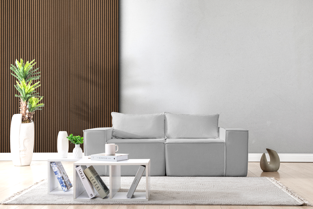 L Shaped Livingroom sofa, Sectional couch, Comfy Chaise Couch, Modern Modular Sofas, Minimalist Couch, Floor couch, Cozy sofa with ottoman