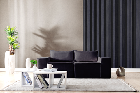 L Shaped Livingroom sofa, Sectional couch, Comfy Chaise Couch, Modern Modular Sofas, Minimalist Couch, Floor couch, Cozy sofa with ottoman