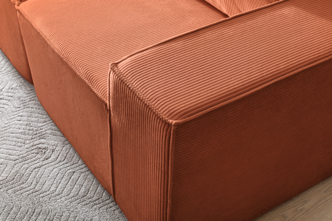 L Shaped Livingroom sofa, Sectional couch, Comfy Chaise Couch, Modern Modular Sofas, Minimalist Couch, Floor couch, Cozy sofa with ottoman