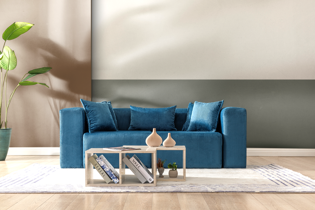 Modern Cloud Sectional Couches for Living Room, Orange Modular Sofa with Ottoman, No Assembly Needed, L Shaped Sectional Couch, Boneless Chaise Lounge