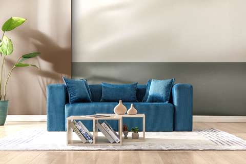 Modern Cloud Sectional Couches for Living Room, Orange Modular Sofa with Ottoman, No Assembly Needed, L Shaped Sectional Couch, Boneless Chaise Lounge