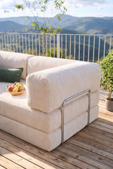 White Poufudic Sofa