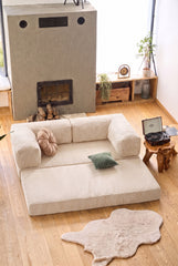 White Poufudic Sofa
