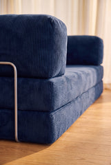 Navy Blue Poufudic Sofa