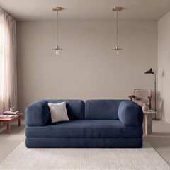 Navy Blue Poufudic Sofa