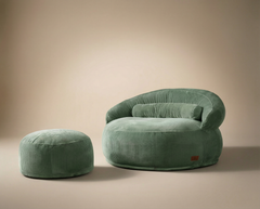 Wassergrüner Felix XL Pouf