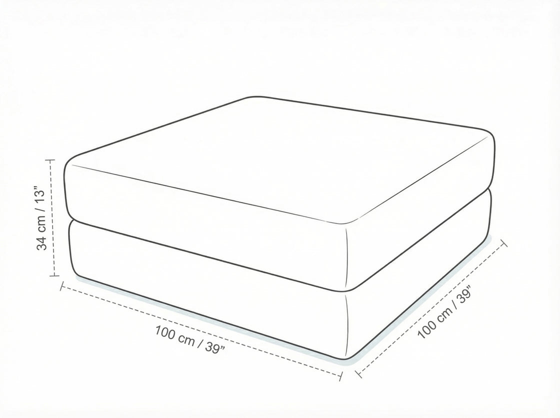Brick Poufudic Sofa dimension diagram 5 of 6