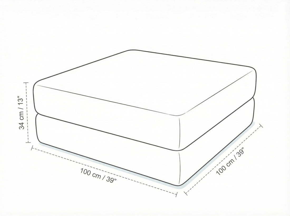 Anthracite Poufudic Sofa — dimensions 5